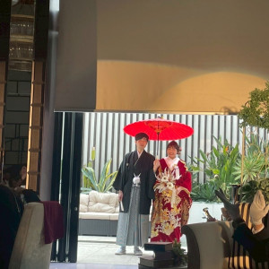 テラスからのサプライズ再入場|714215さんのBIANCARA HILLSIDE TERRACE（ビアンカーラ ヒルサイドテラス）の写真(2463944)