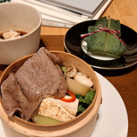 試食の料理