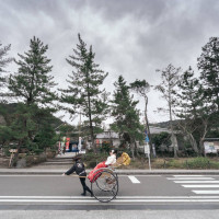 人力車に乗って南禅寺へ