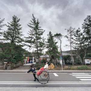 人力車に乗って南禅寺へ|714217さんの桜鶴苑の写真(2458901)