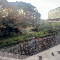 披露宴部屋からみえる庭園