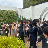 ブーケトスなどはこのガーデンで