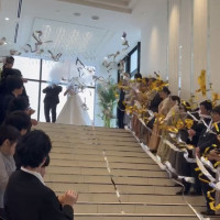 フラワーシャワー前にバズーカを発射