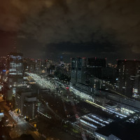 会食会場から見える夜景