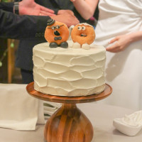 特注なウェディングケーキ
