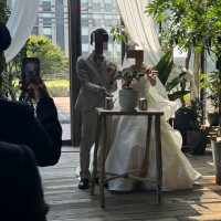 結婚証明書のセレモニー