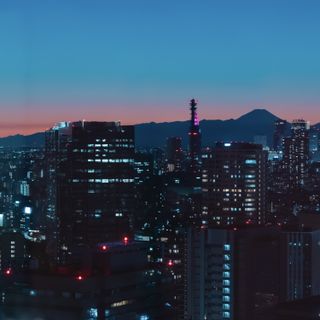 披露宴会場からの夜景