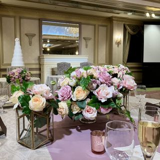 ゲストテーブルの装花