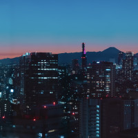 披露宴会場からの夜景