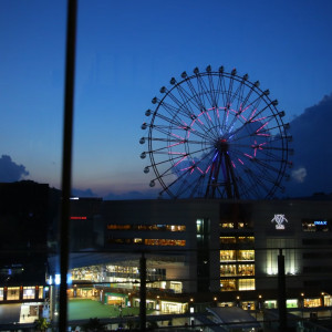 夜景が見える会場|715657さんの和 de Francaise KUWAHARA Kan（ワ デ フランセイズ クワハラカン）の写真(2225649)