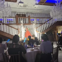 お色直し後の入場　花火演出
