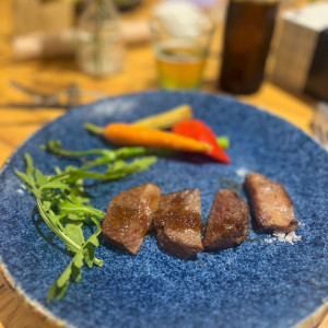 肉、メイン|716260さんの3＋3CAFE（サンタスサンカフェ）の写真(2446269)