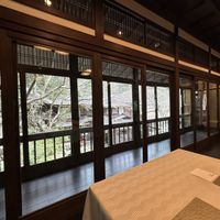 披露宴会場から中庭の景色