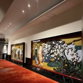 披露宴会場へ行く廊下です。