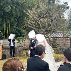 ガーデン挙式で|717048さんのTHE SODOH HIGASHIYAMA KYOTO（ザ ソウドウ 東山 京都）の写真(2437989)