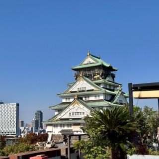 ウェルカムパーティーで使用する屋上からの景色です。