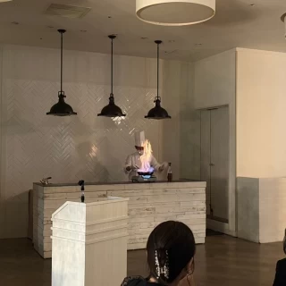 シェフによるフランベ