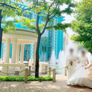 緑が綺麗なガゼボ|717759さんのディズニーアンバサダー(R)ホテルの写真(2237400)