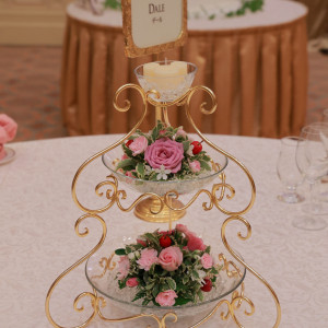 ゲスト卓装花|717759さんの東京ディズニーシー・ホテルミラコスタ(R)の写真(2586867)