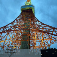 会場目の前で見える東京タワー