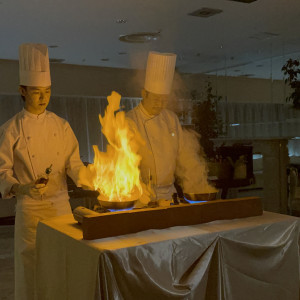 試食会、フランベパフォーマンス|718277さんのザ コンチネンタル横浜の写真(2240830)
