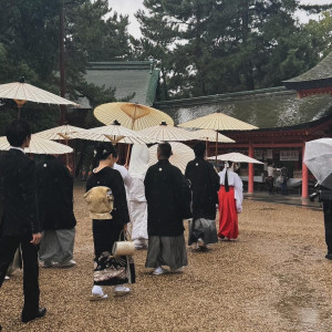 雨の花嫁行列|718483さんの住吉大社の写真(2248038)