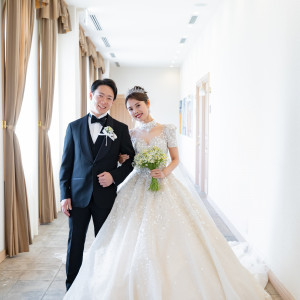 お支度が終わったところです|718573さんのアンジェリカ ノートルダム/FIVESTAR WEDDINGの写真(2502984)