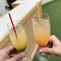 ウェルカムパーティー体験会の飲み物です。