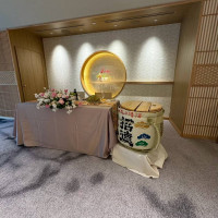 高砂席と大樽
