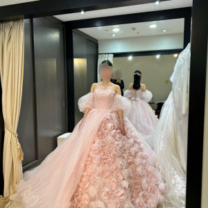 衣装合わせのときの写真です。|718782さんのアルカンシエル横浜 luxemariage（アルカンシエルグループ）の写真(2450728)