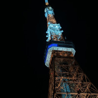 披露宴終了後の東京タワー