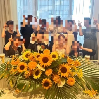 要望通りの鼻水に囲まれてゲストと思い出に残る写真が撮れた