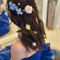 ヘアセットのお花も持ち込み