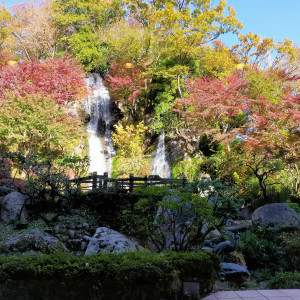 庭には滝があり、紅葉もしていて綺麗でした。|720204さんのRoyal Garden Palace 八王子日本閣の写真(2353837)