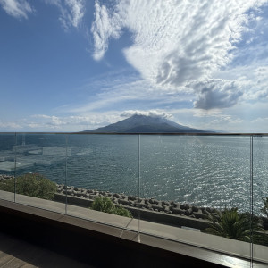 ロビーのテラスからの景観です|720452さんのTHE BAYSUITE SAKURAJIMA TERRACE（ザベイスイートサクラジマテラス）の写真(2255733)