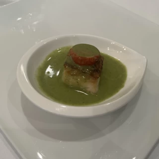 鯛、シャンパンソース