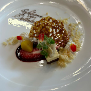 試食　デザートプレート　モンブラン