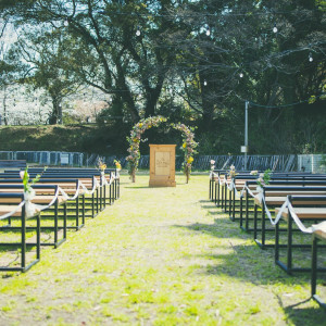 ガーデン挙式|720682さんのFOLK FOLK Wedding（フォークフォークウエディング）の写真(2524833)