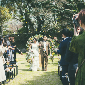 ガーデン挙式|720682さんのFOLK FOLK Wedding（フォークフォークウエディング）の写真(2524831)