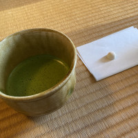 茶室にていただいたお茶