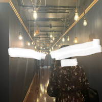 挙式会場までの廊下