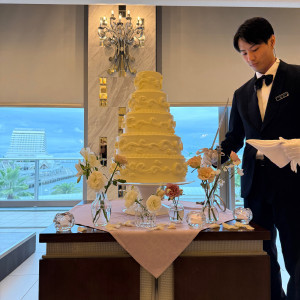 ケーキはロイヤルパーティという5段のものにしました。|720857さんのノートルダム神戸/FIVESTAR WEDDINGの写真(2259269)