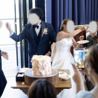 友達にサンキューバイトをしましたその後に新郎新婦もあります