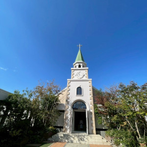 ビル最上階にある天空のチャペル！参列者も喜ばれていました。|721497さんのラヴィール岡山の写真(2574448)