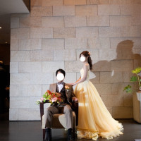 エントランスにて撮影