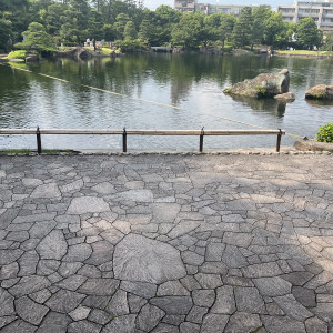 自然に囲まれた日本庭園での挙式|722002さんのガーデンレストラン徳川園の写真(2346896)