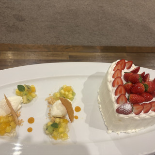 新郎新婦用デザート