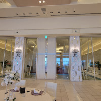 会場シュクレ（スイーツ）会場内から見た前室