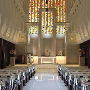 チャペルWEST正面|722267さんのノートルダム神戸/FIVESTAR WEDDINGの写真(2448897)