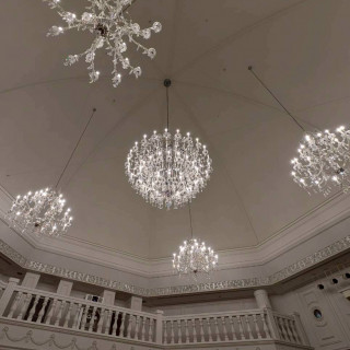 披露宴会場天井。